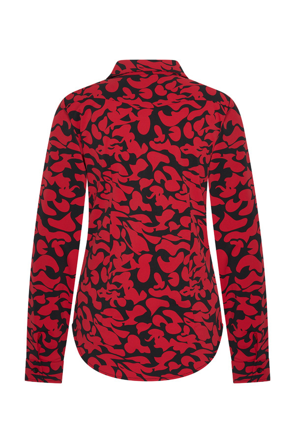 60840 dark red print Naomi pakket - Afbeelding 2
